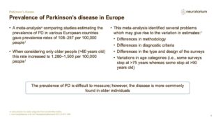 Parkinsons Disease – Epidemiology and Burden – slide 5